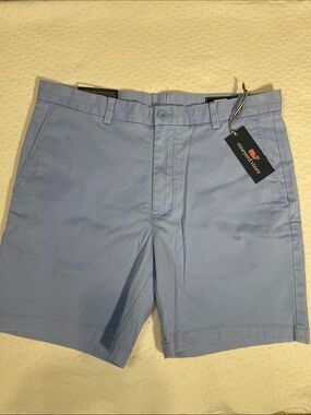 Vineyard Vines Men's Sky Blue Flat Front Shorts BREAKER Short  M34 NWOT